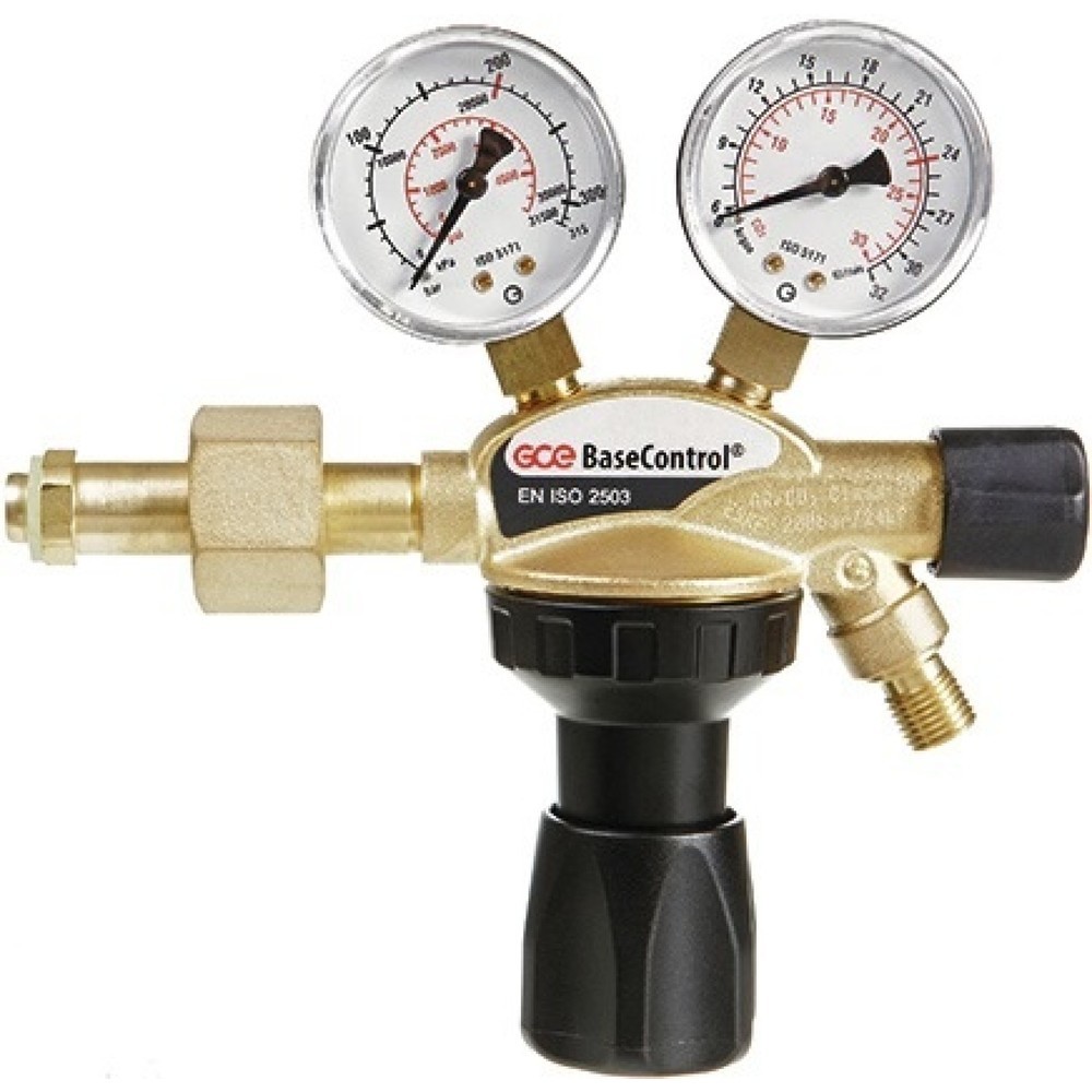 Illustration du produit: GCE RHÖNA Flaschendruckminderer BaseControl, 200 bar mit Ventil, Argon / CO₂, 24 l/min