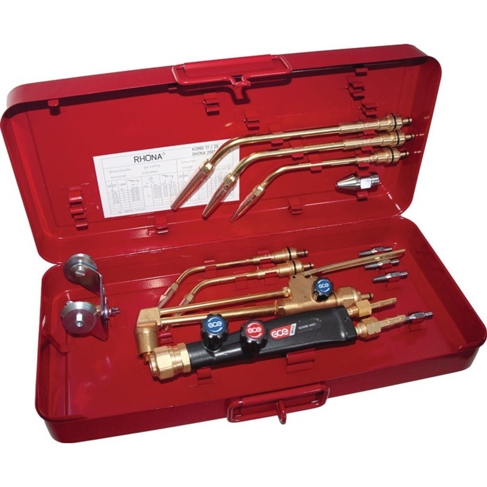 Produktabbildung: GCE RHÖNA Schweiss- und Schneidgarnitur RHÖNA 2001, Schneidbereich 10 - 100 mm, AC Injektor