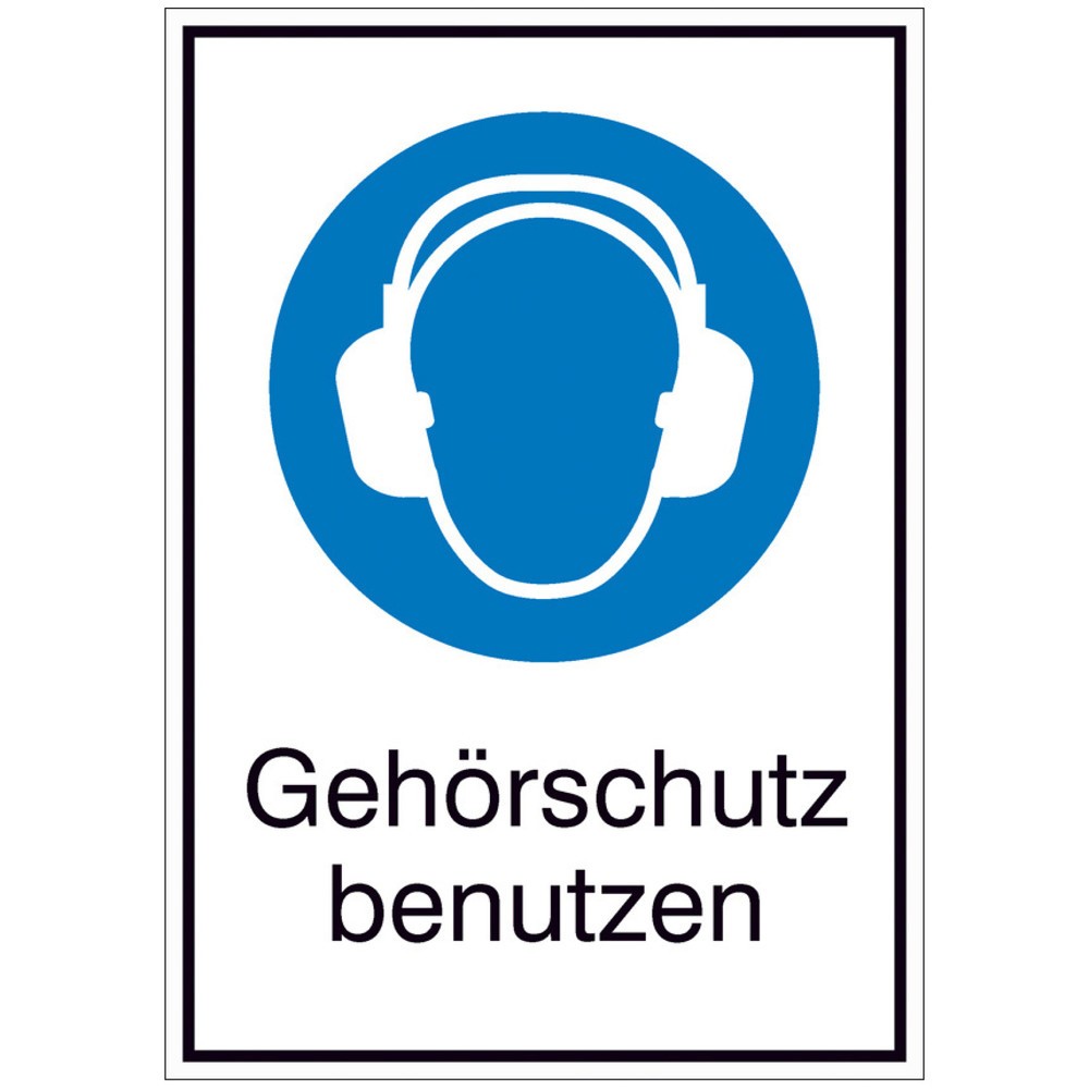 Gebotsschild-Kombination