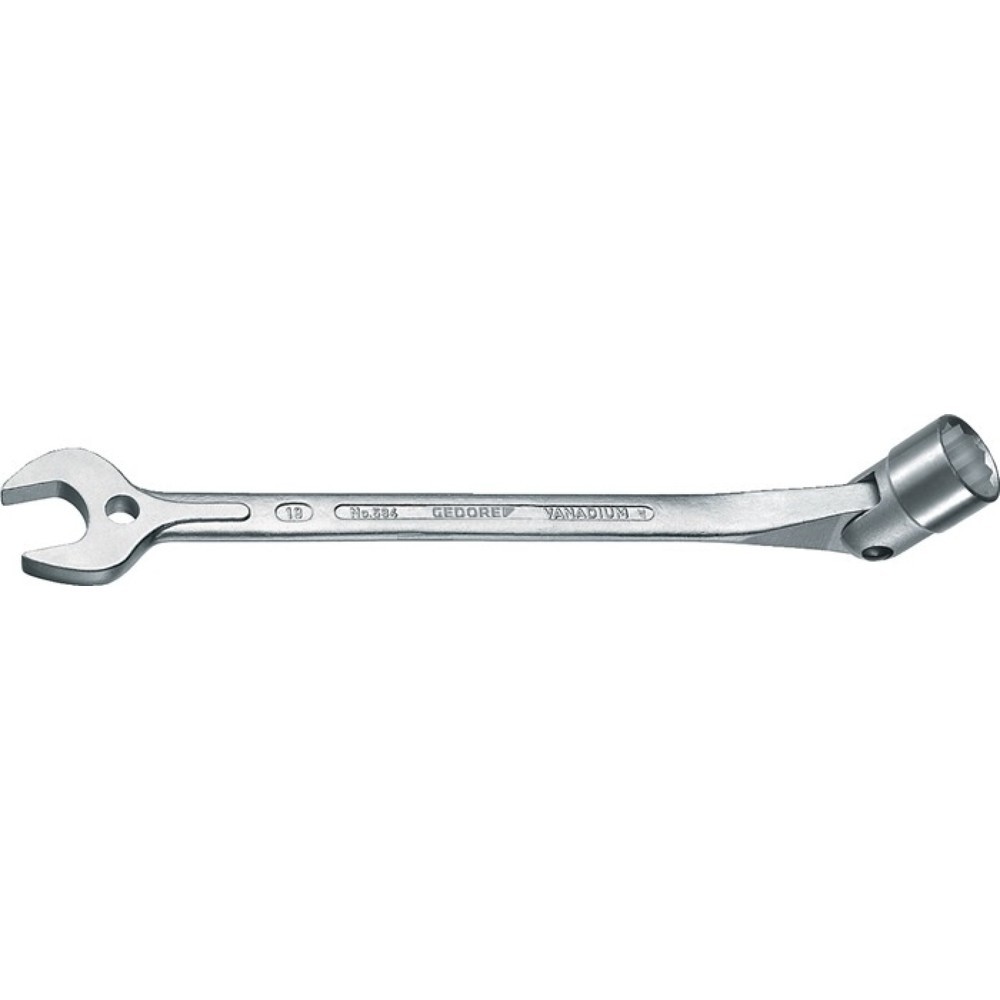 Produktabbildung: GEDORE Maulsteckschlüssel 534 SW 10mm Gesamt-L.179mm m.bewegl.Steckschlüsselende