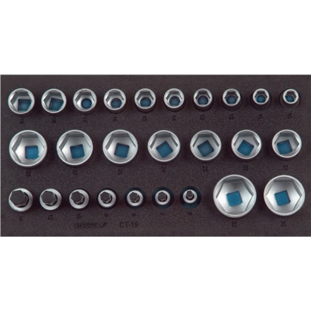Produktabbildung: Werkzeugmodul B.157,5xT.310mm 26tlg 1/2Zoll Steckschlüsselsatz GEDORE