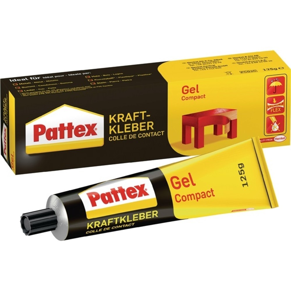 Produktabbildung Nr. 2: Colle forte en gel Compact -40 degr. C à +70 degr. C 125 g tube PATTEX