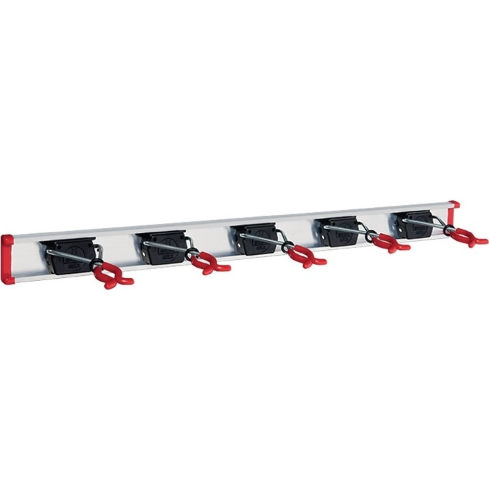 Produktabbildung: Gerätehalter, Halter5, Länge Führungsschiene 750 mm, Aluminium