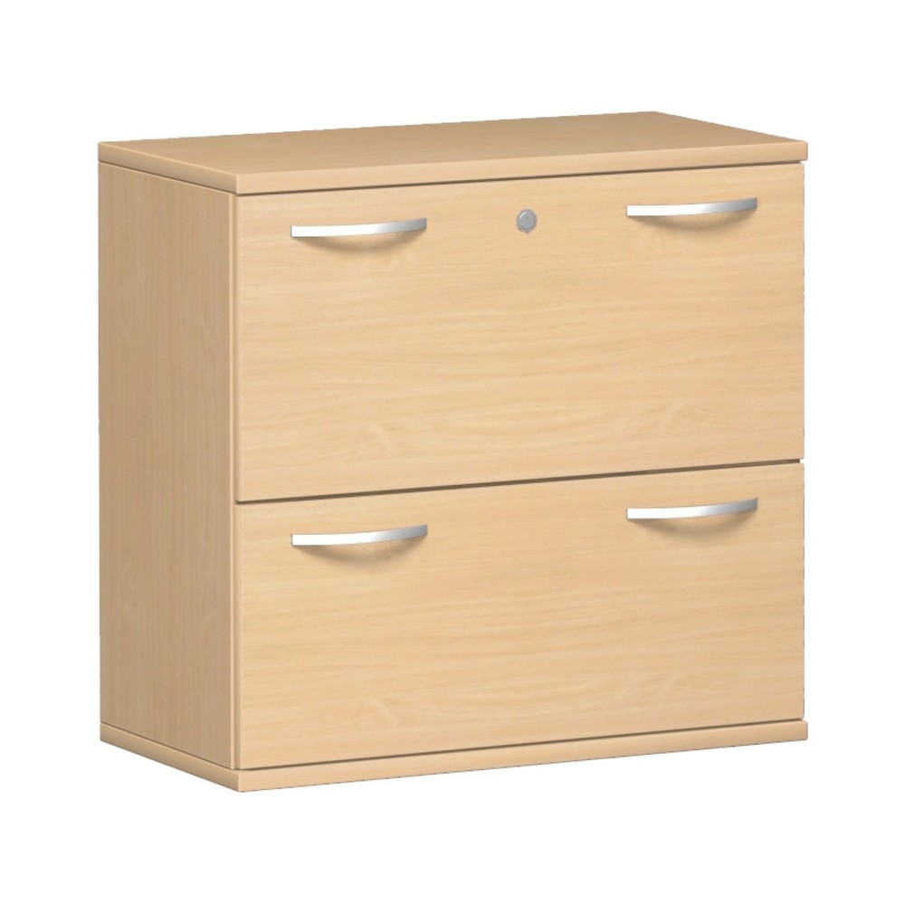 Produktabbildung: Geramöbel Hängeregistraturschrank Profi, 2-bahnig, 2 Schubladen, Buche
