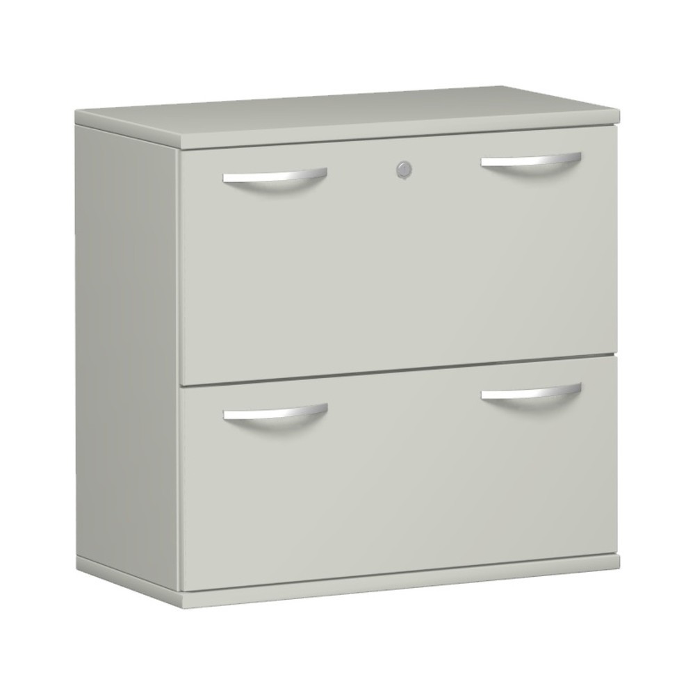 Produktabbildung: Geramöbel Hängeregistraturschrank Profi, 2-bahnig, 2 Schubladen, lichtgrau