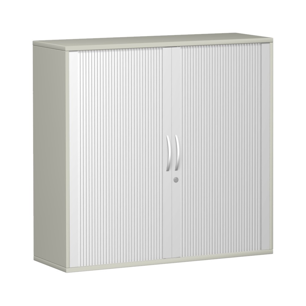 Produktabbildung: Geramöbel Querrollladenschrank Profi, 3 OH, Breite 1.200 mm, lichtgrau