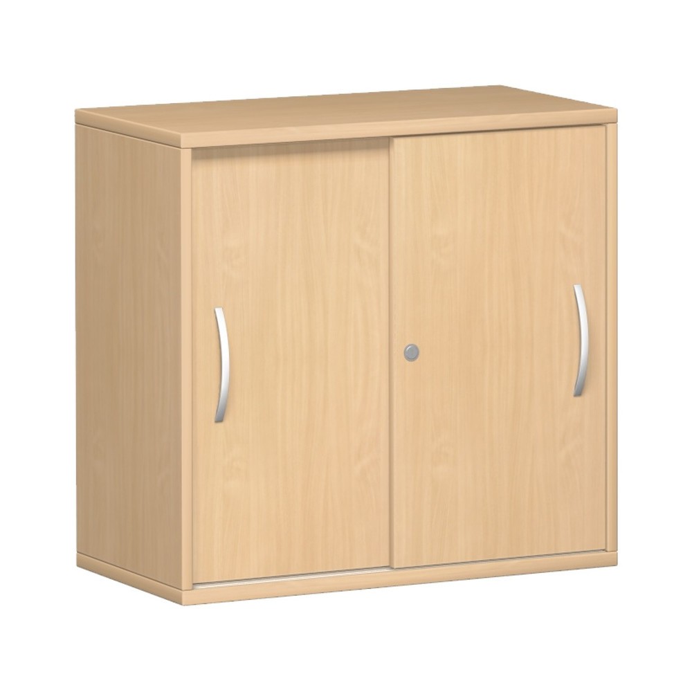 Produktabbildung: Geramöbel Schiebetürschrank Profi, 2 OH, Breite 800 mm, Buche