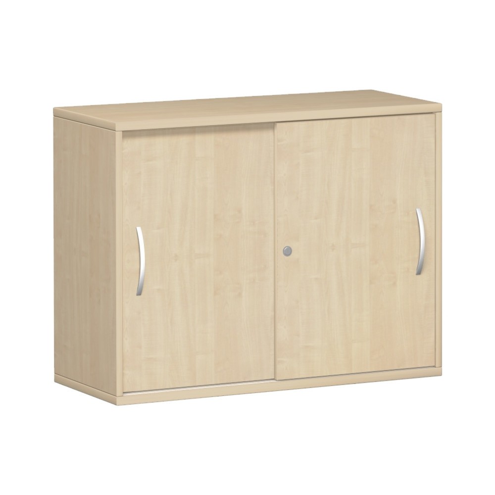 Produktabbildung: Geramöbel Schiebetürschrank Profi, 2 OH, Breite 1.000 mm, Ahorn