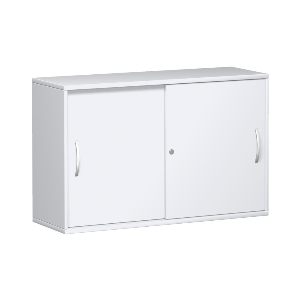 Produktabbildung: Geramöbel Schiebetürschrank Profi, 2 OH, Breite 1.200 mm, weiss