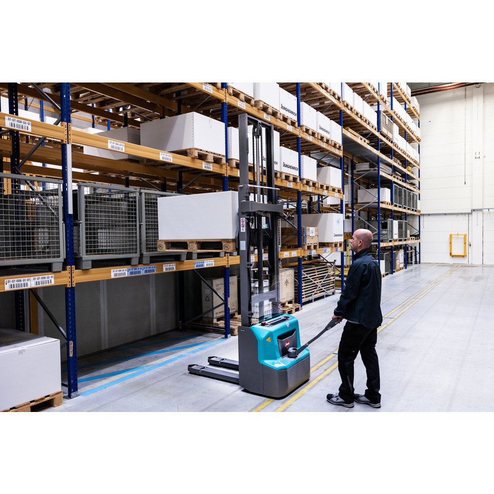 Produktabbildung Nr. 7: Gerbeur électrique Ameise® PSE 1.2, mât télescopique double, hauteur de levée 3 600 mm, capacité de charge 1 200 kg