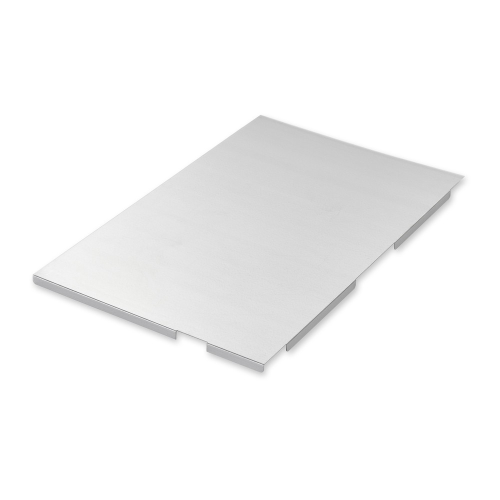 Produktabbildung: Geschlossener Stahlboden für Palettenauszug, Tragkraft 600 kg, 70 % Auszugstiefe