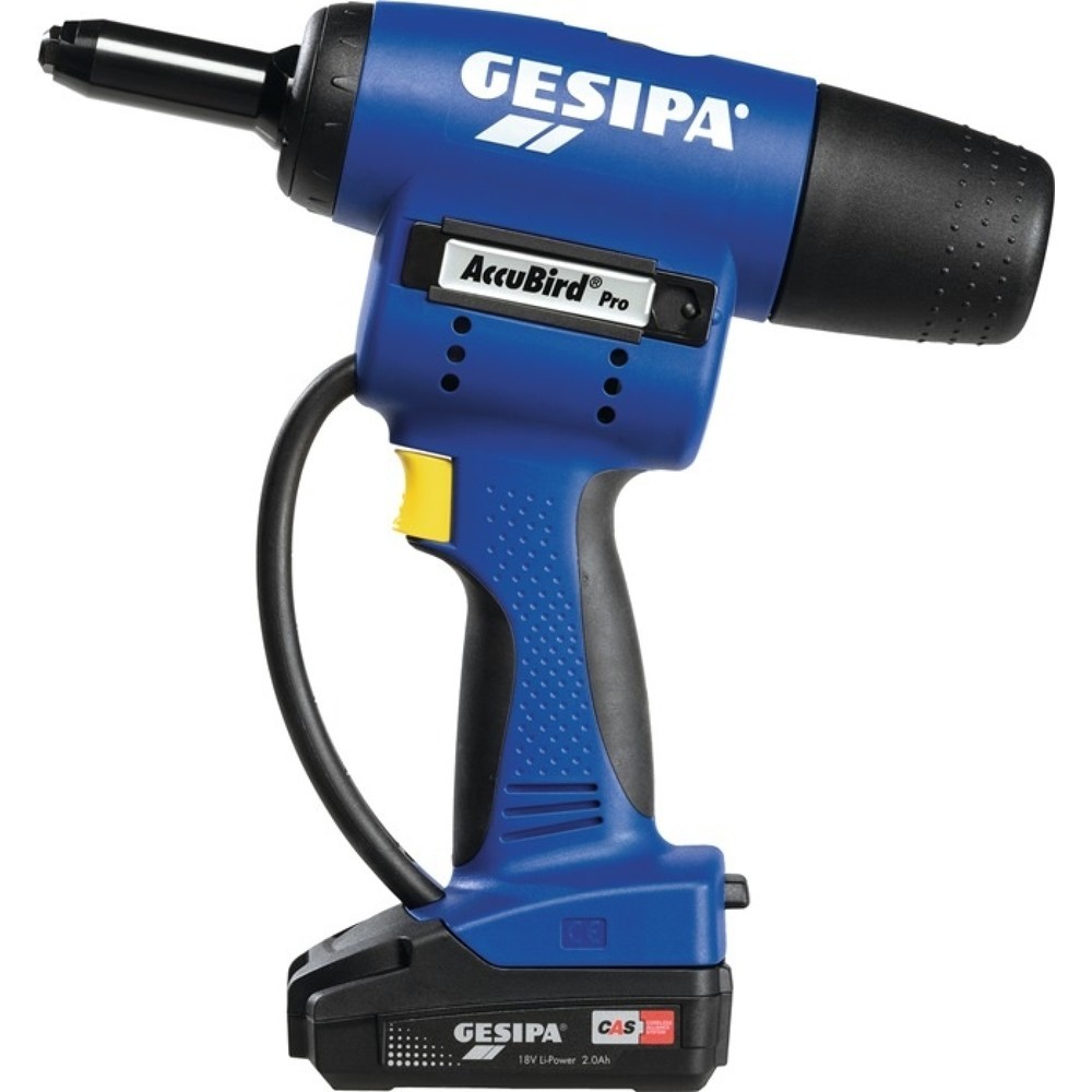 Illustration du produit: GESIPA Akkublindnietsetzgerät AccuBird®Pro, Schiebeakku, Ladegerät, 12-teilig 13000 N, L-Boxx