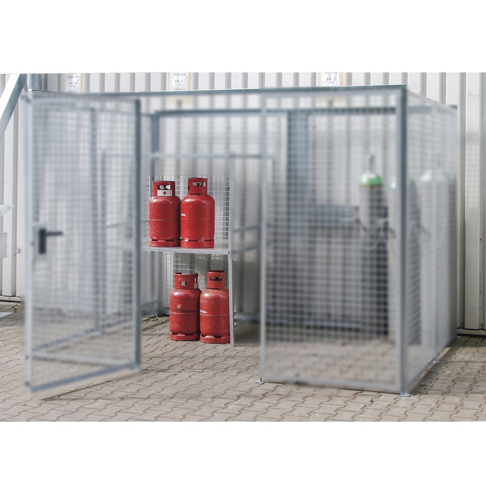Produktabbildung Nr. 2: Gestell für Bauer® Gasflaschen-Lagerbox TRGS 510, HxBxT 850 x 1.300 x 1.000 mm
