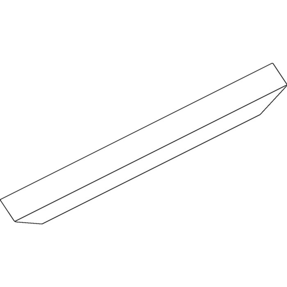 Produktabbildung: GEZE Abdeckprofil OL 90, weiss Länge 2000 mm