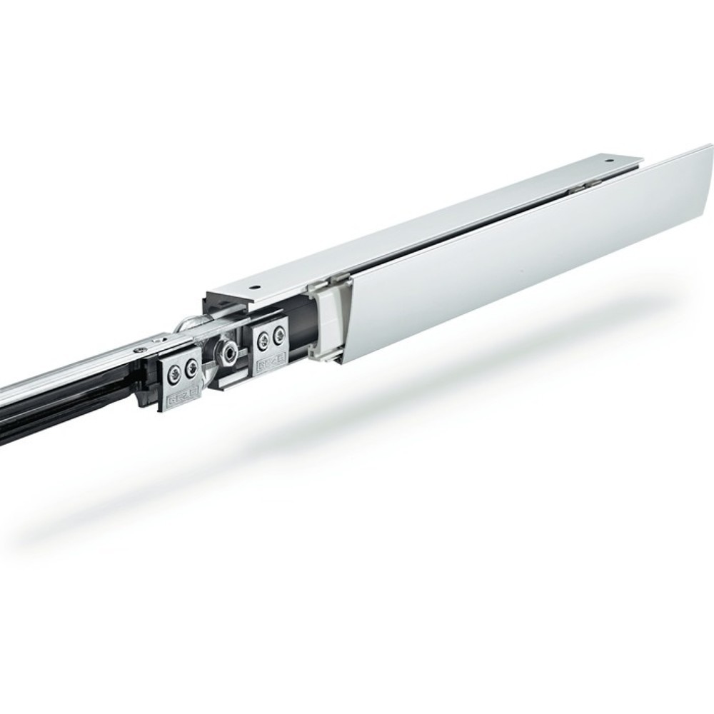 Produktabbildung: GEZE Schiebesystem Levolan 60, Glasflügel Komplettset, 60 kg 2050 mm EV1, 40-104 cm Wandmontage
