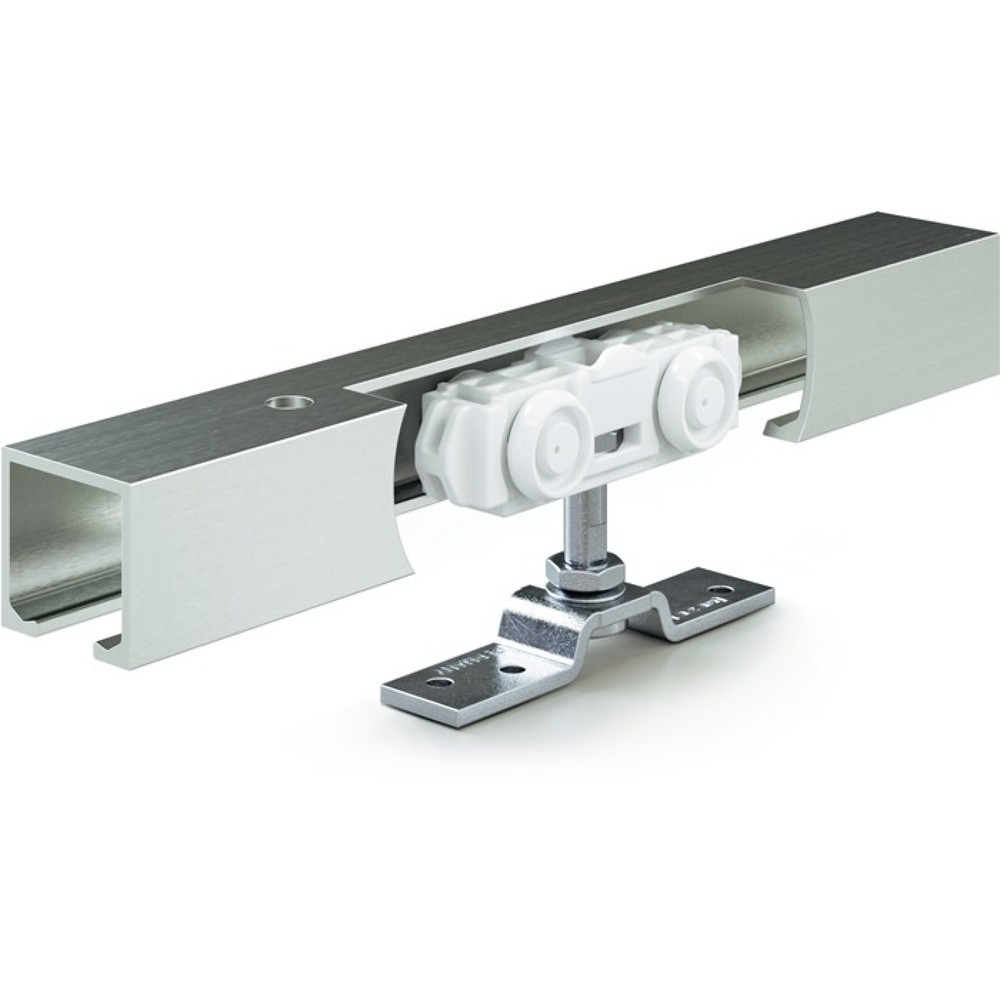 Produktabbildung: GEZE Schiebesystem Rollan 40 NT, Holzflügel Komplettset, 40 kg 1650 mm, 50-59 cm Wandmontage / Deckenmontage