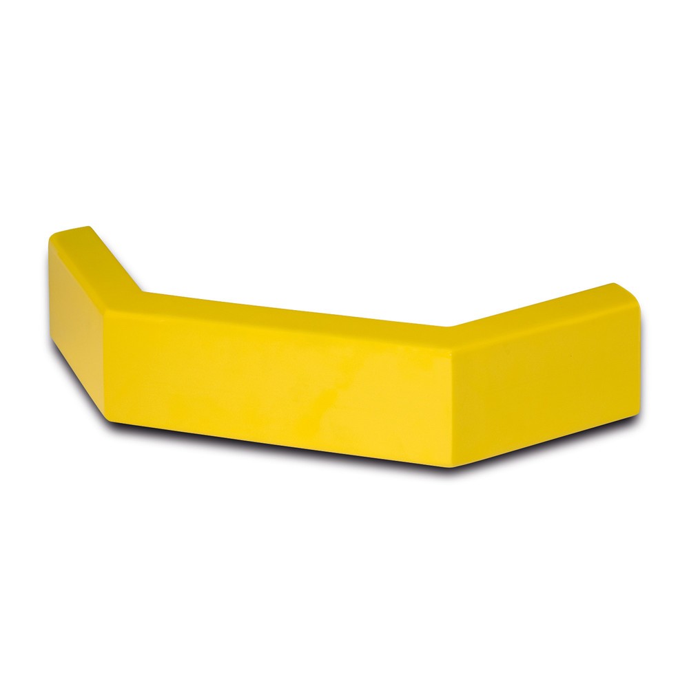Illustration du produit: Glissière de protection, profilé en C, élément d’angle, recouvert de plastique, jaune