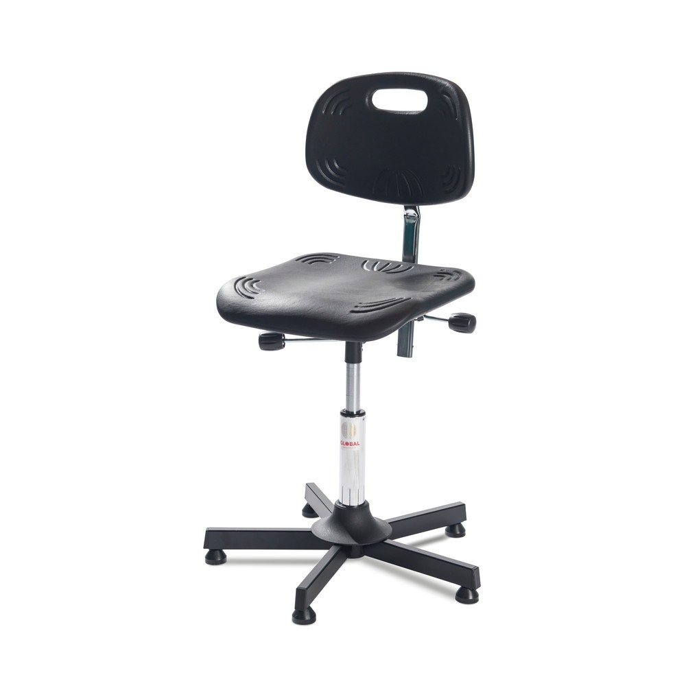 Produktabbildung Nr. 4: Global Stole A/S Arbeitsdrehstuhl Classic, Sitzhöhe 470-600 mm, Bodengleiter, Stahlbasis