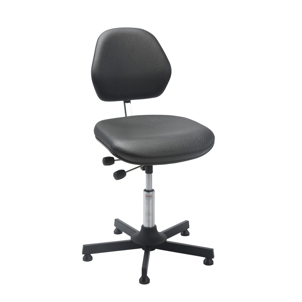 Illustration du produit: Global Stole A/S Chaise de travail pivotante Aktiv Alba, hauteur d’assise comprise entre 610 et 800 mm, similicuir, base acier