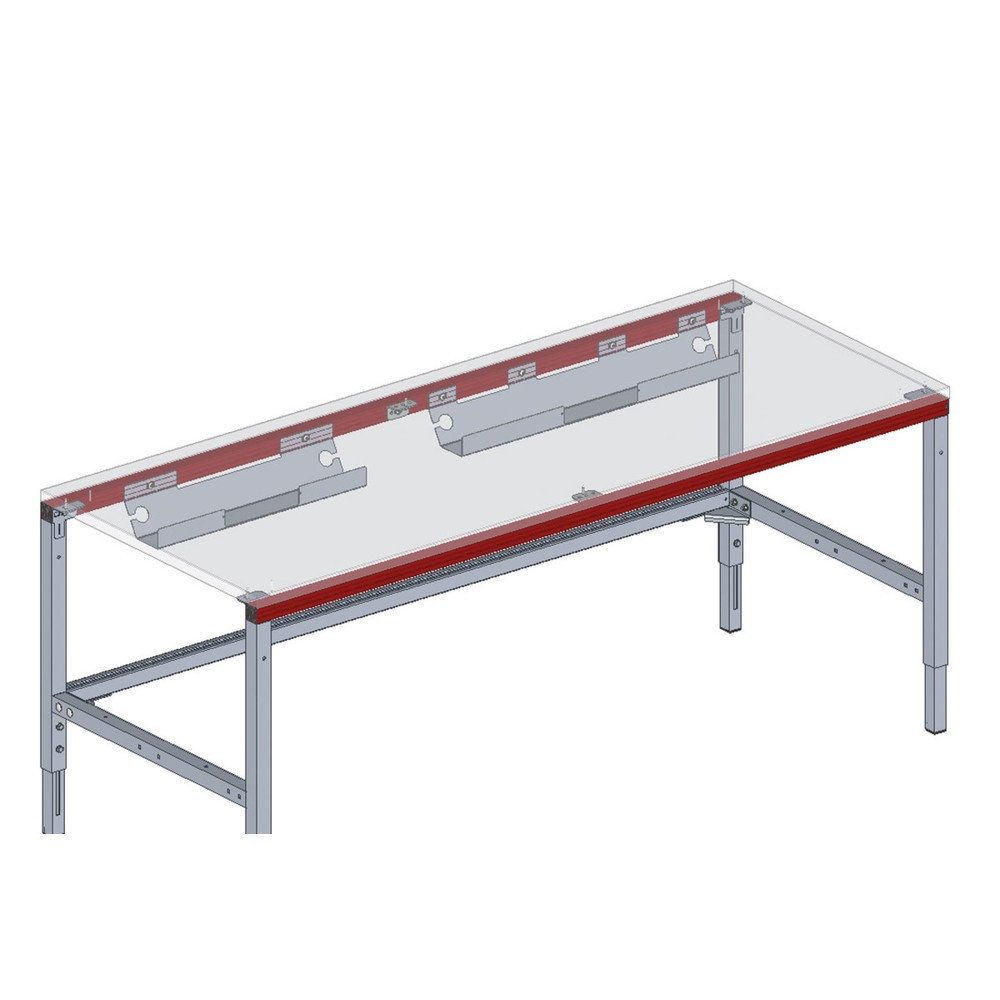 Produktabbildung Nr. 3: Goulotte à câbles pour poste d’emballage complet BASIC, HxlxP 116 x 800 x 125 mm