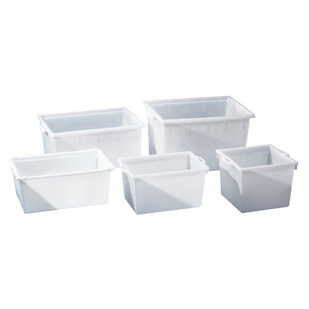 Illustration du produit: GRAF Kunststoffbehälter, L480xB480xH370mm, eckig 60 l PE natur, konische Form