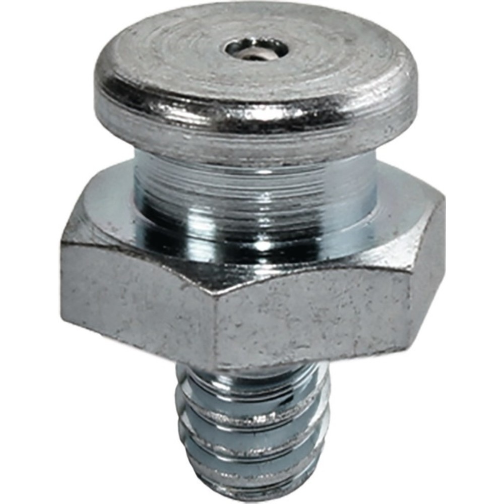 Illustration du produit: Embout de graissage à tête plate standard DIN3404 M8 x 1 mm forme A SW 17 mm set