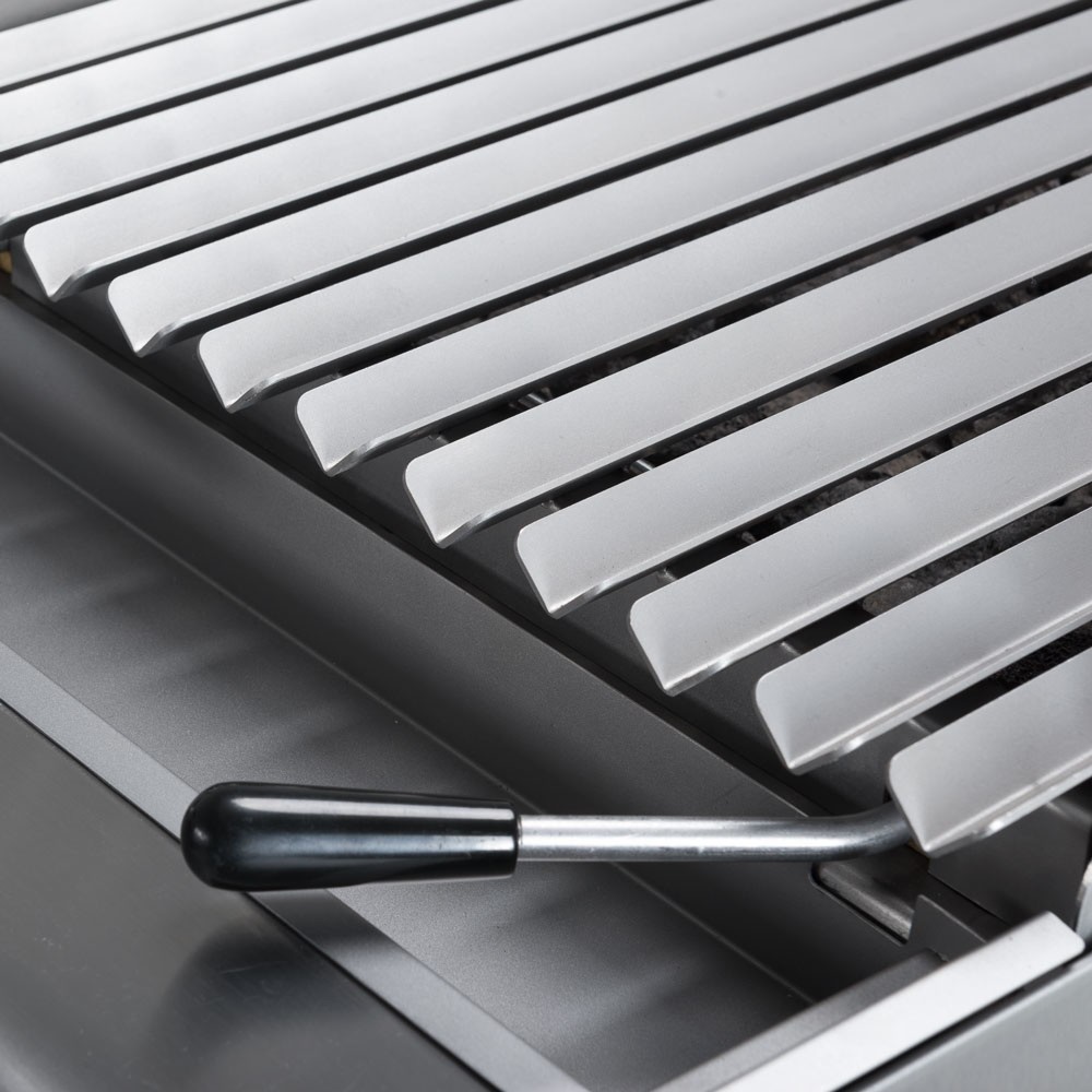 Produktabbildung Nr. 2: Gril en pierre de lave Stalgast avec grille en V pour viande et légumes, Série 700 ND, 800 mm