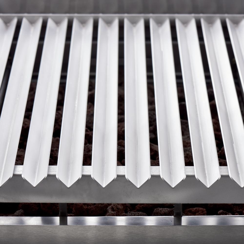 Produktabbildung Nr. 6: Gril en pierre de lave Stalgast avec grille en V pour viande et légumes, Série 700 ND, 800 mm