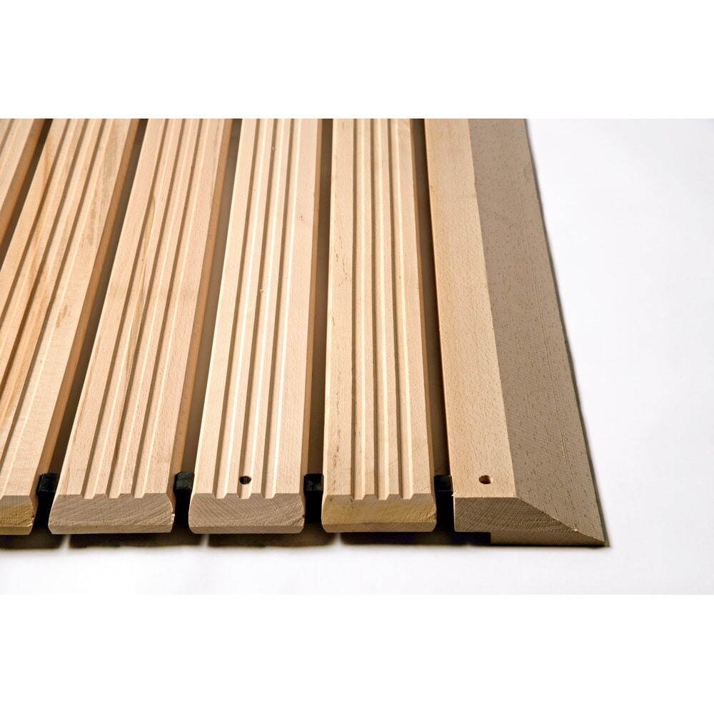 N° de l'image du produit 5 : Grille en bois Yoga Industrie, avec cales de rehausse et biseau, largeur 800 mm