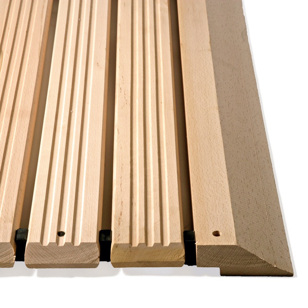 Produktabbildung Nr. 2: Grille en bois Yoga Industrie, avec cales de rehausse et biseau, largeur 800 mm