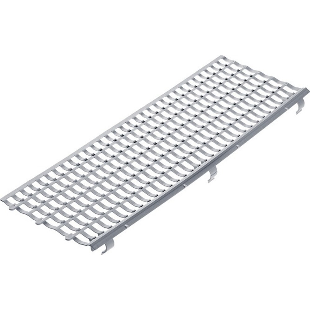 N° de l'image du produit 2 : Grillage stop-feuilles largeur 100-150 mm longueur 1 m gris PROTEKTOR