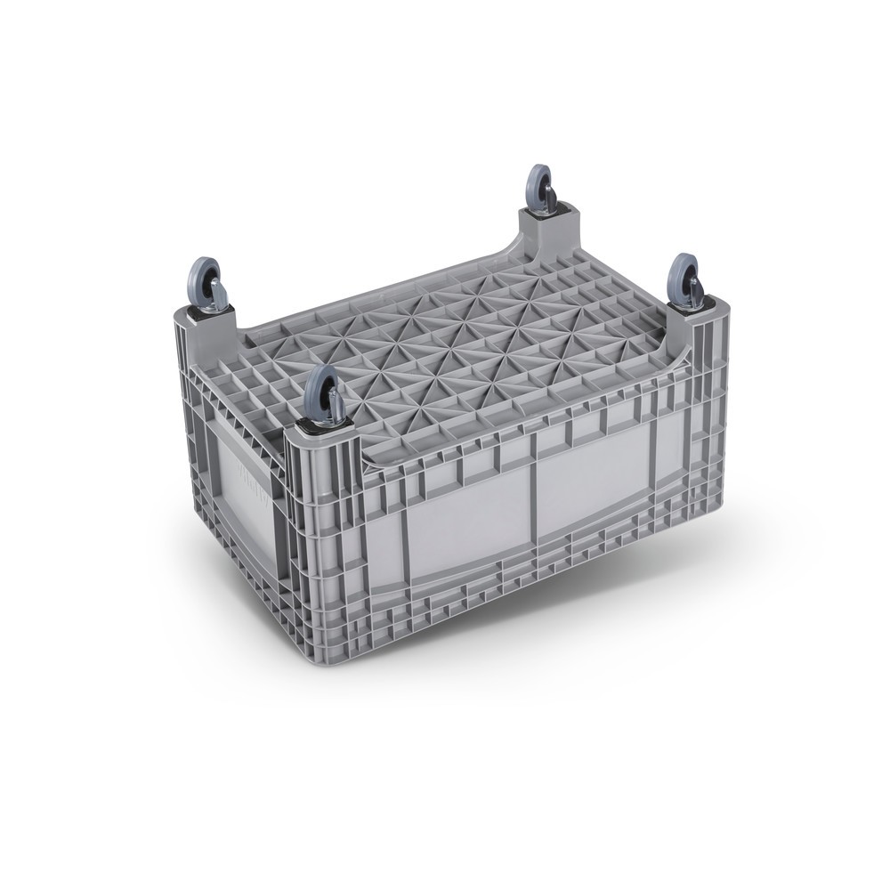 Produktabbildung Nr. 2: Grossbehälter L, HxBxT 800 x 1.200 x 580 mm, 354 Liter, 4 Lenkrollen, grau