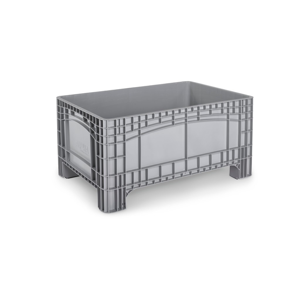 Produktabbildung: Grossbehälter L, HxBxT 800 x 1.200 x 580 mm, 354 Liter, 4 Füsse, grau