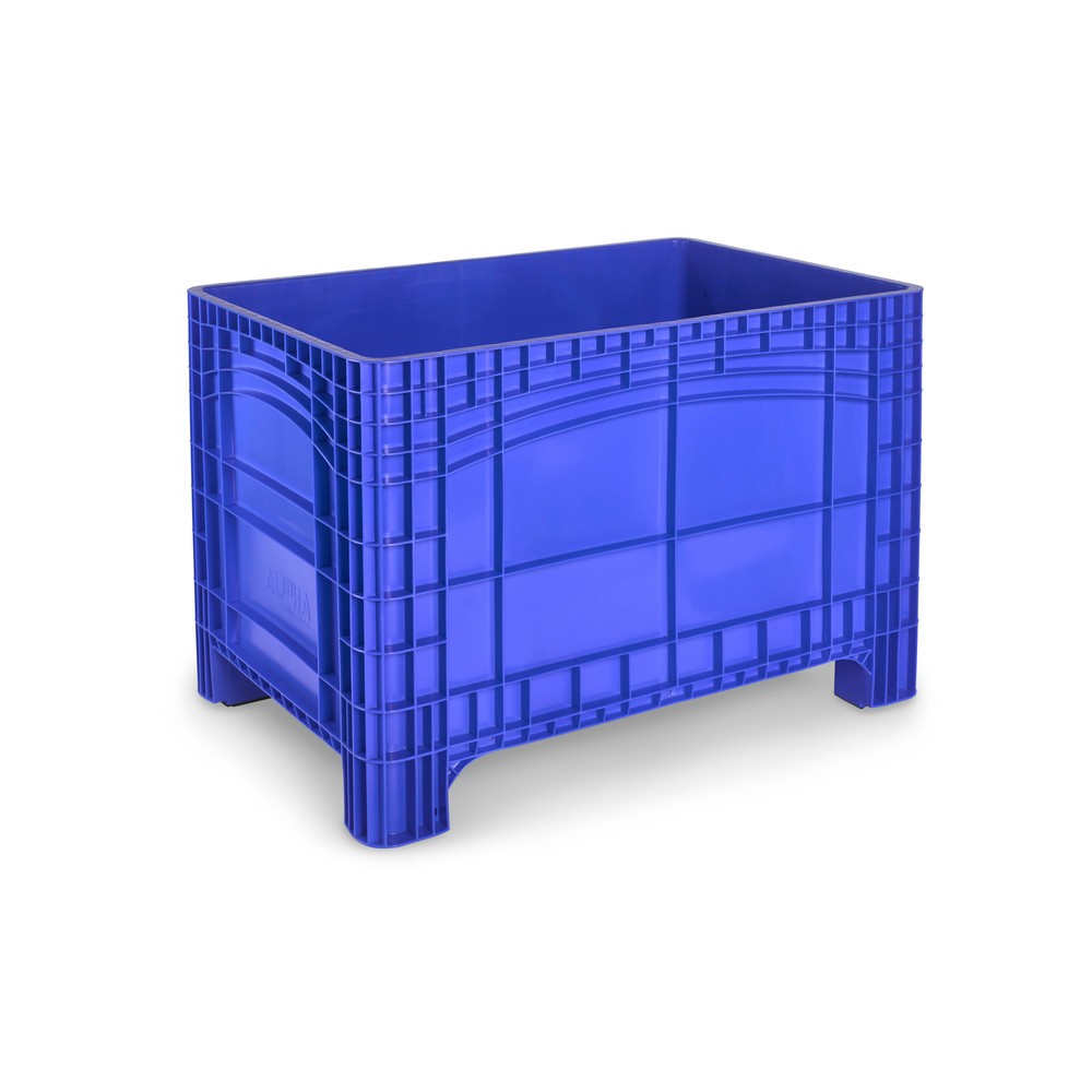 Produktabbildung: Grossbehälter XL, HxBxT 800 x 1.200 x 800 mm, 535 Liter, 4 Füsse, blau