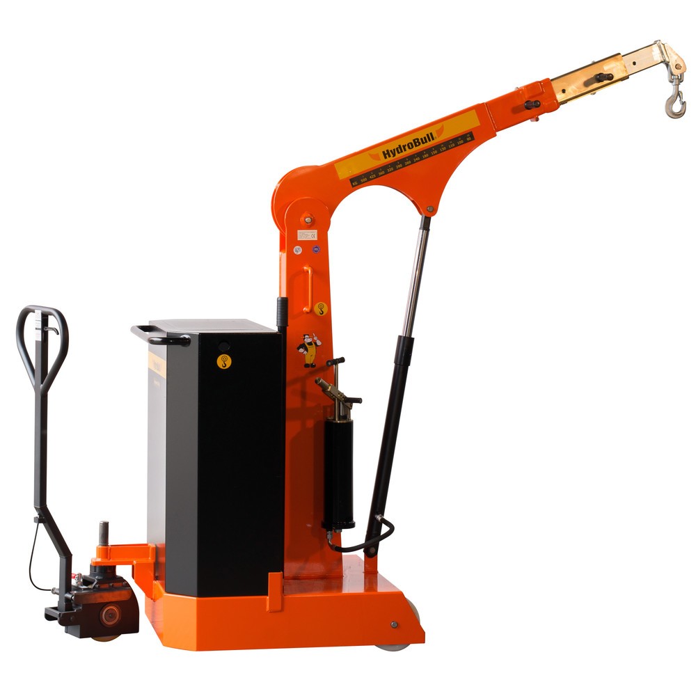 N° de l'image du produit 1 : Grue à contrepoids jusqu'à 3.750 mm de hauteur de levage, capacité de charge 500 kg, poids de remplissage inclus