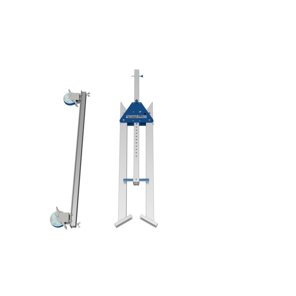 N° de l'image du produit 4 : Portique de levage SCHILLING en aluminium avec double traverse divisible, point d'accrochage 2 155 -3 655 mm, longueur 6 000 mm, capacité de charge 1 000 kg