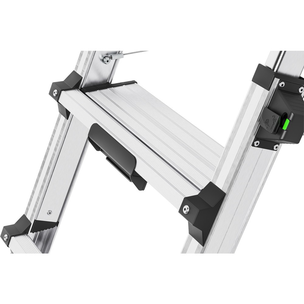 Produktabbildung Nr. 8: Hailo D100 TL TopLine, escabeau double à marches télescopique en aluminium, 2x4 - 2x6 marches