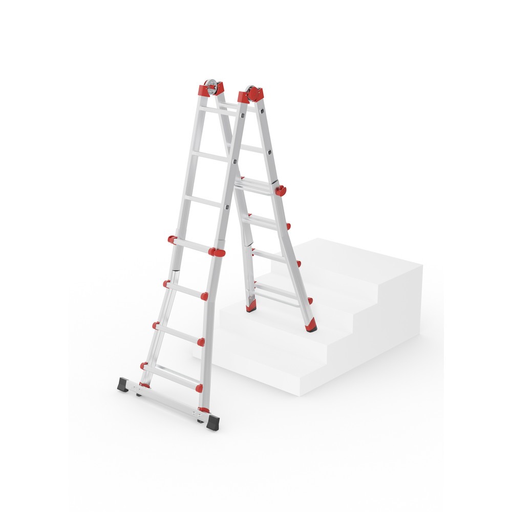 Produktabbildung Nr. 5: Hailo M80, échelle multifonctions en aluminium, 4x4 échelons