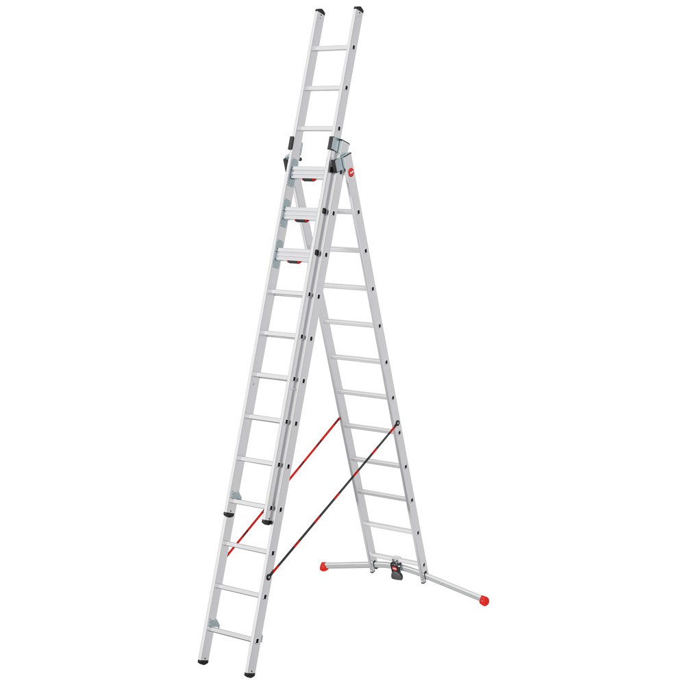 Illustration du produit: Hailo S120 Pro, échelle multi-usages en 3 parties, 3 x 12 échelons