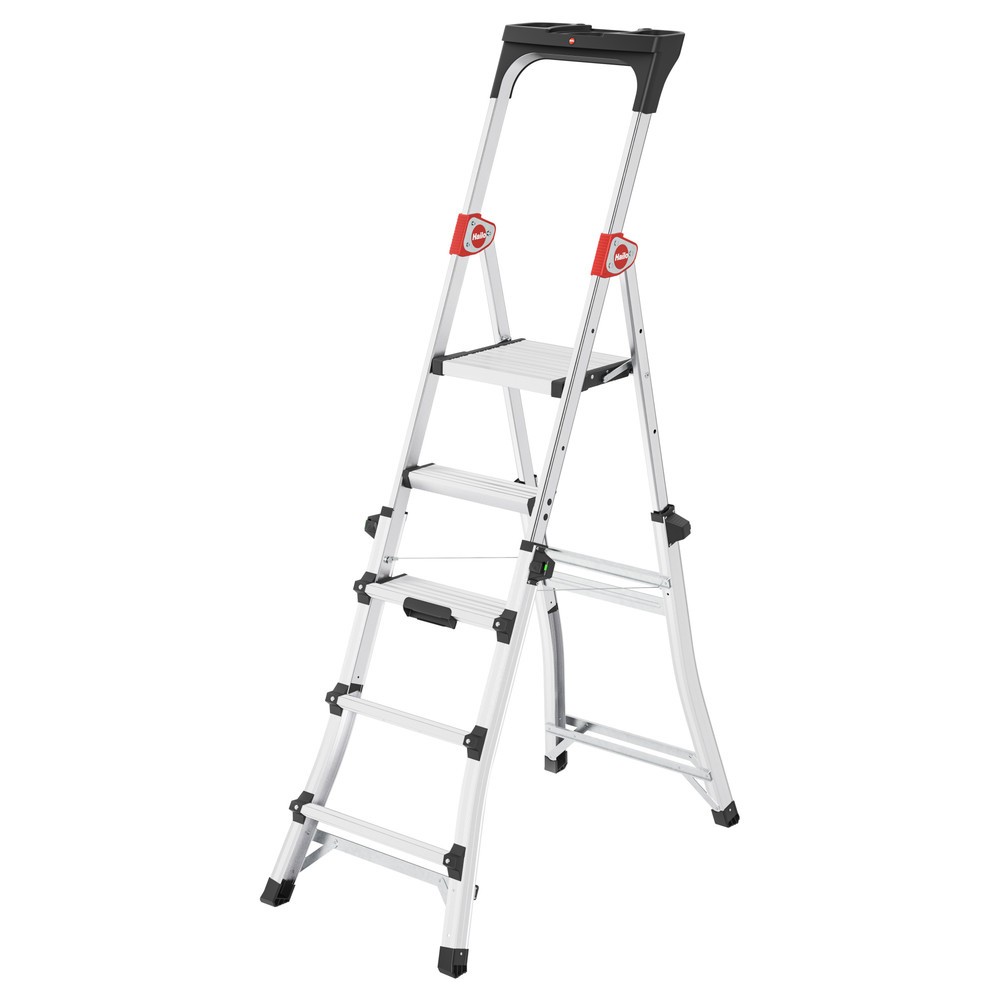 Illustration du produit: Hailo TL 100 TopLine, escabeau double à marches télescopique
