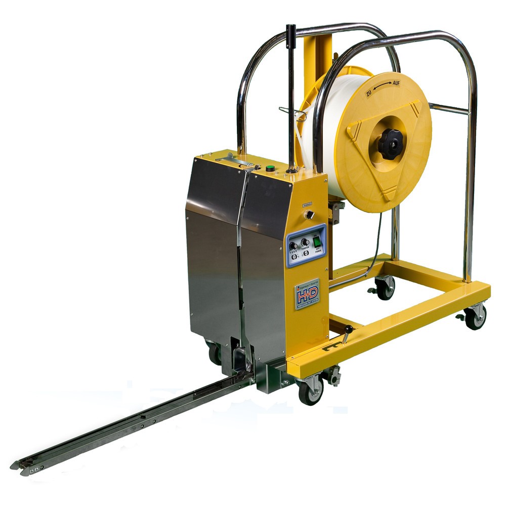Produktabbildung: Halbautomatische Paletten-Umreifungsmaschine HDS-25-PV3-16-200, für Bandbreite 12-16 mm