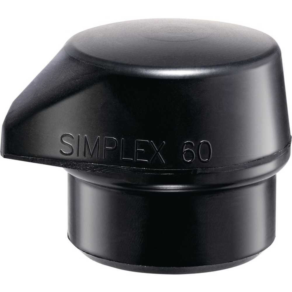 Produktabbildung: HALDER Schonhammerkopf, Gummi schwarz mittelhart, Kopf-Ø 60 mm