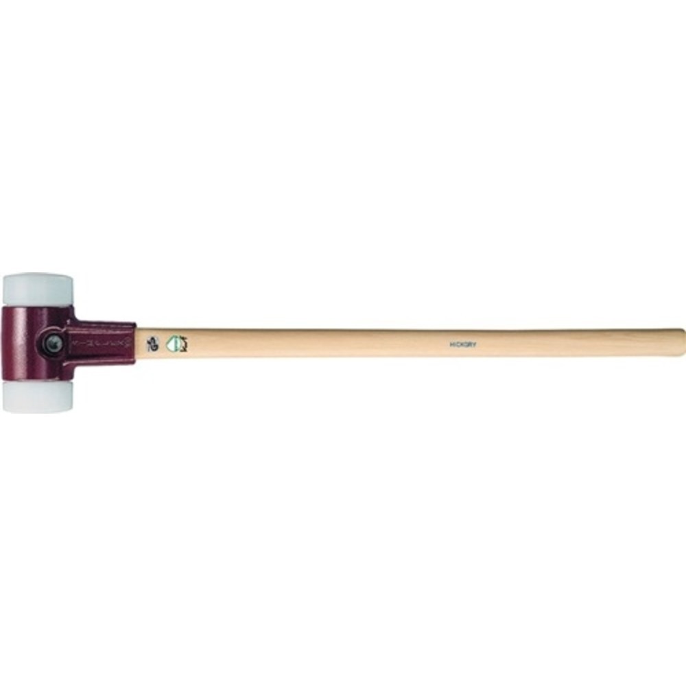 Produktabbildung: Vorschlaghammer SIMPLEX Kopf-D.80mm mittelhart Superplastik weiss Hickory HALDER