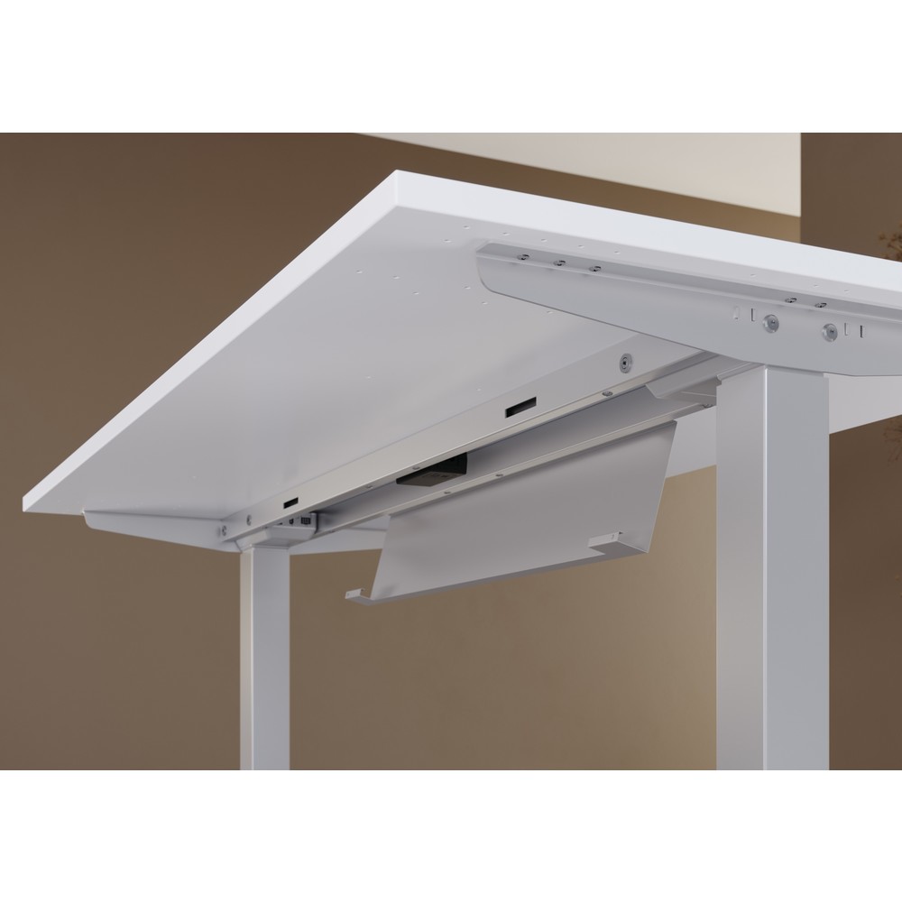Produktabbildung Nr. 2: Hammerbacher bureau, réglable en hauteur, l x P 1 600 x 800 mm, blanc