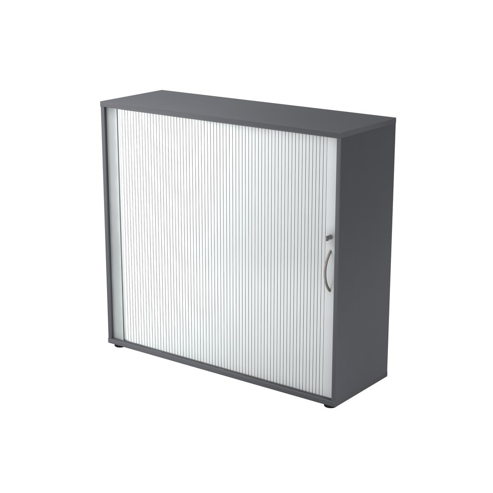 Produktabbildung: Hammerbacher Rollladenschr.hor. 3OH 120cm BM Graphit/Silb