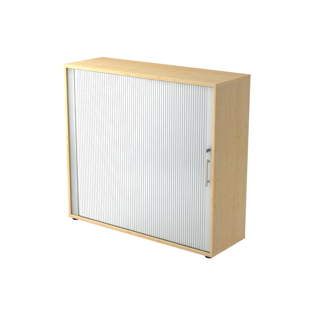 Produktabbildung: Hammerbacher Rollladenschr.hor. 3OH 120cm RE Ahorn/Silber