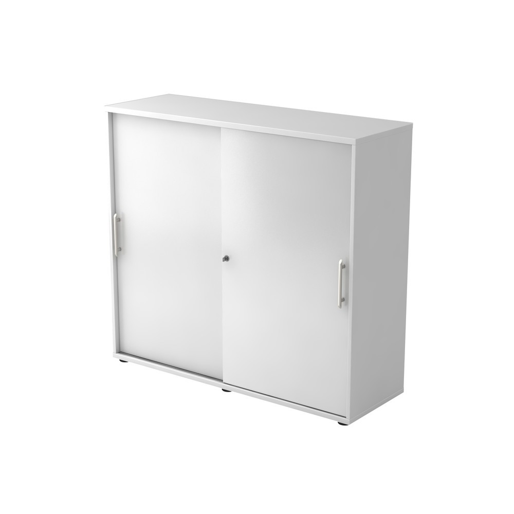 Produktabbildung: Hammerbacher Schiebetürschrank 3OH 120cm RE Weiss/Weiss