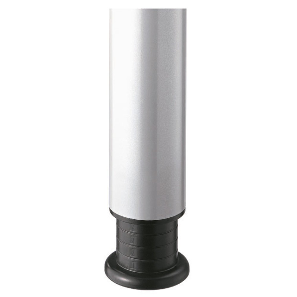 Produktabbildung Nr. 3: Hammerbacher Manuell höhenverstellbarer Schreibtisch Akzent, 4-Fuss Gestell, BxT 1.600 x 800 mm, weiss