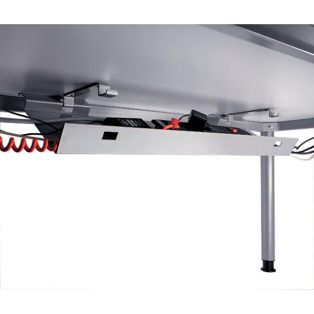 Produktabbildung Nr. 4: Hammerbacher Manuell höhenverstellbarer Schreibtisch Akzent, 4-Fuss Gestell, BxT 1.600 x 800 mm, weiss