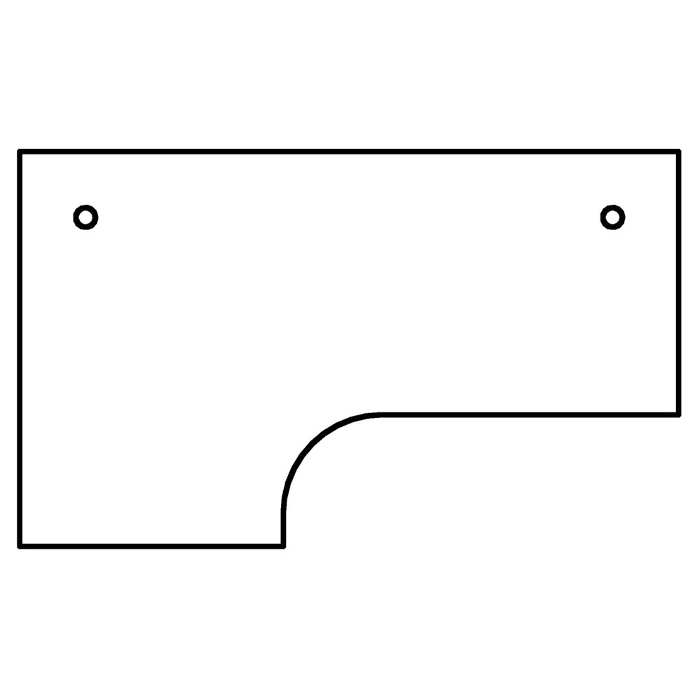 Produktabbildung Nr. 2: Hammerbacher Manuell höhenverstellbarer Schreibtisch Akzent, Winkelform 90 °, 4-Fuss-Gestell, BxT 2.000 x 1.200 mm, Buche